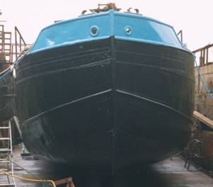 Gleaming hull